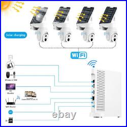 Wifi CCTV Home Security System 10CH NVR 4MP Solar Battery Camera Outdoor IP Kit