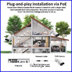 Wireless CCTV System Outdoor 8MP Wifi Home Audio Security Camera PTZ 8CH NVR