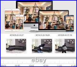 Wireless CCTV System Outdoor 8MP Wifi Home Audio Security Camera PTZ 8CH NVR