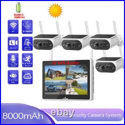 Wireless Outdoor Home Security Camera System Solar Battery Powered WiFi IP Cams