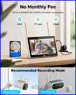 Wireless Outdoor Home Security Camera System Solar Battery Powered WiFi IP Cams