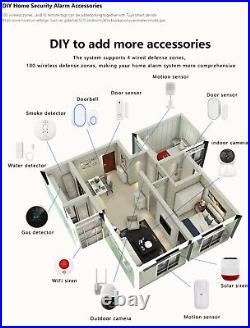 Wireless Security GSM WiFi Smart House Security Intruder Burglar Alarm System UK