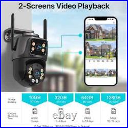 Wireless WIFI IP Camera Outdoor CCTV PTZ PIR 4K Smart Home Security Camera IP66