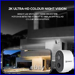 Wireless WIFI Solar Camera 2K HD Security System Outdoor CCTV Home Battery Cam