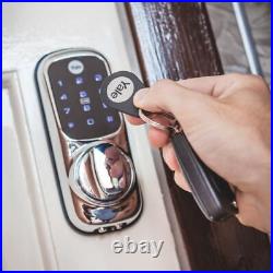 Yale Keyless Connected Touch Screen Smart Door Lock Chrome Pin Code RFID