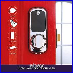 Yale Keyless Connected Touch Screen Smart Door Lock Chrome Pin Code RFID