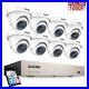 ZOSI 1080P 8CH DVR 1TB 3000TVL CCTV Home Security Camera System Motion Detect HD