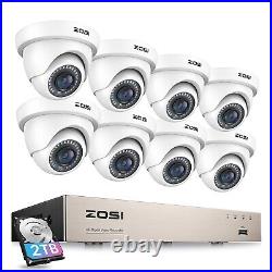 ZOSI 1080P 8CH DVR 3000TVL CCTV Home Security Camera System With 2TB Hard Drive