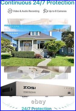 ZOSI 1080P CCTV Security Camera System Home Surveillance 8CH DVR 1TB Hard Drive