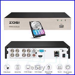 ZOSI 1080P HD CCTV DVR Video Recorder 8CH H. 265+ for Home Security Camera System