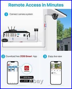 ZOSI 1080P Home Surveillance System Kit 3000TVL CCTV Security Camera 8CH DVR 1TB