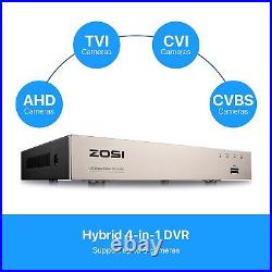 ZOSI 1080P Home Surveillance System Kit 3000TVL CCTV Security Camera 8CH DVR 1TB