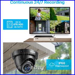 ZOSI 2MP 1080P CCTV Camera 16CH DVR 2TB Home Security System IR Night Vision