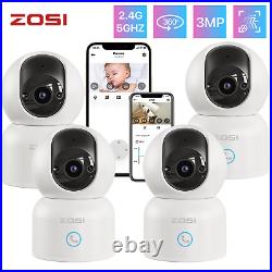 ZOSI 3MP CCTV PTZ WiFi Camera Home Security 2-Way Talk Auto-Tracking Camera Kit