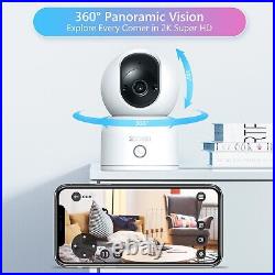 ZOSI 3MP CCTV PTZ WiFi Camera Home Security 2-Way Talk Auto-Tracking Camera Kit