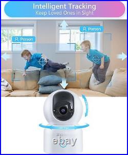 ZOSI 3MP CCTV PTZ WiFi Camera Home Security 2-Way Talk Auto-Tracking Camera Kit