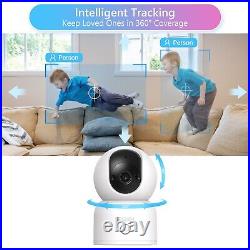 ZOSI 3MP CCTV PTZ WiFi Camera Home Security 2-Way Talk Auto-Tracking Camera Kit