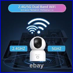 ZOSI 3MP CCTV PTZ WiFi Camera Home Security 2-Way Talk Auto-Tracking Camera Kit