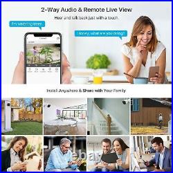 ZOSI 3MP Wireless CCTV Camera System Home Security 2 Way Audio ColorVu Outdoor