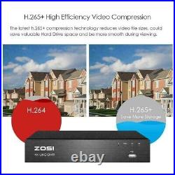 ZOSI 4K Ultra HD CCTV Camera 8CH Home Security System Outdoor 8MP DVR +2TB HDD