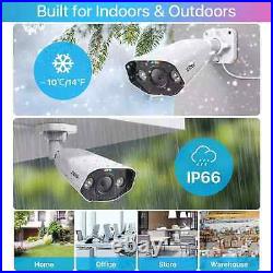 ZOSI 5MP PoE CCTV Security Camera System 8CH 4K HD NVR Home Surveillance Outdoor