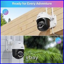 ZOSI 5MP Wireless IP Security Camera Outdoor Home WiFi Smart PTZ Camera IR CCTV