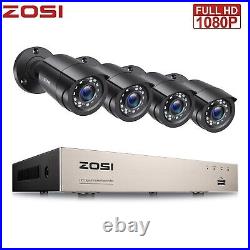 ZOSI 8CH 1080P HDMI DVR 3000TVL CCTV Camera Home Security System Kit Outdoor HD