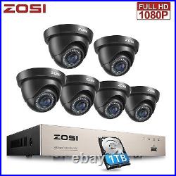 ZOSI CCTV Camera Full HD 1080P 8CH DVR Home Security System Kit with Hard Drive